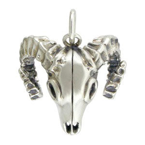 Bighorn Sheep Skull Charm - Poppies Beads n' More