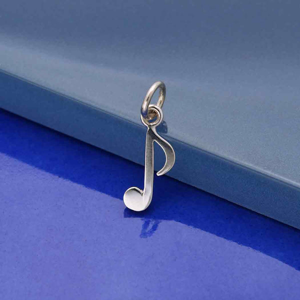 Sterling Silver Musical Note Charm - Poppies Beads n' More