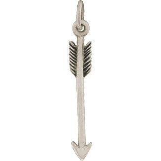 Sterling Silver Arrow Charm - Poppies Beads n' More