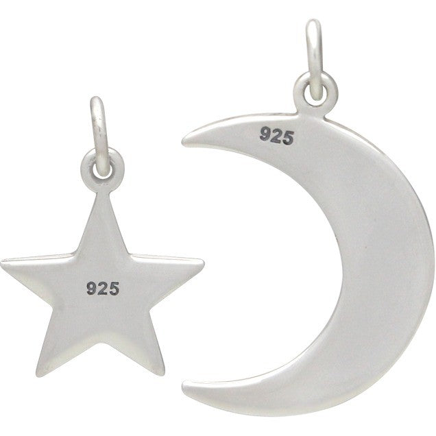Sterling Silver Love You to the Moon and Back Star Set - Poppies Beads n' More