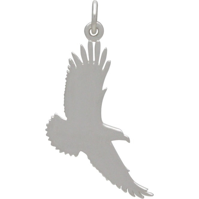 Silver Eagle Charm - Poppies Beads n' More