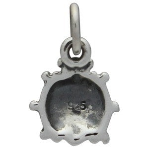 Sterling Silver Ladybug Charm - Bug Charm - Poppies Beads n' More