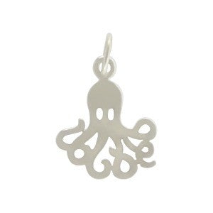 Flat Octopus Charm - Poppies Beads n' More