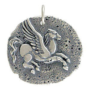 Ancient Pegasus Coin Charm - Poppies Beads n' More