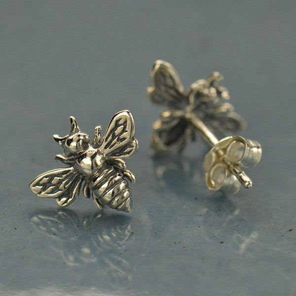 Bee Stud Earrings - Poppies Beads n' More