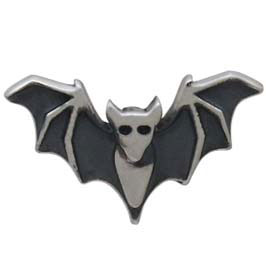 Sterling Silver Detailed Bat Post Earrings - Poppies Beads n' More