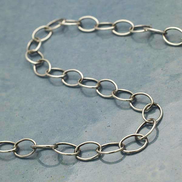 Sterling Silver Chain by the Foot - Extender Chain - Poppies Beads n' More