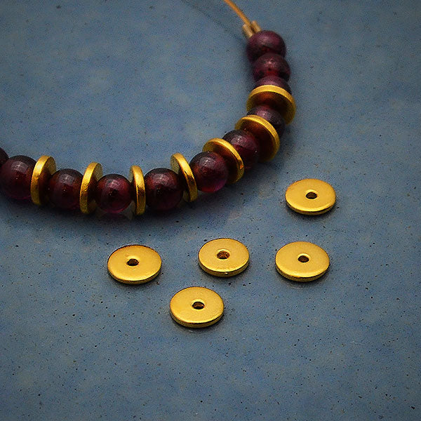 Flat Disc Spacer Bead - Poppies Beads n' More