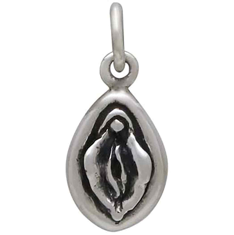 Sterling Silver Yoni Charm - Poppies Beads n' More