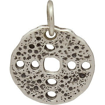 Sterling Silver Ancient Coin Charm - with Holes - Poppies Beads n' More