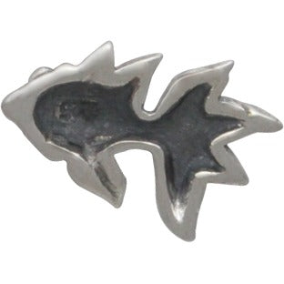 Sterling Silver Goldfish Charm Embellishment - Poppies Beads n' More