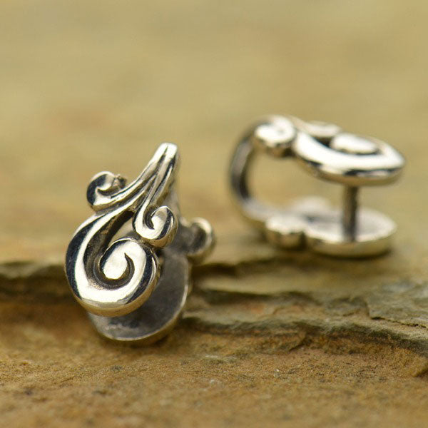 Sterling Silver Small Pinch Bail with Loop