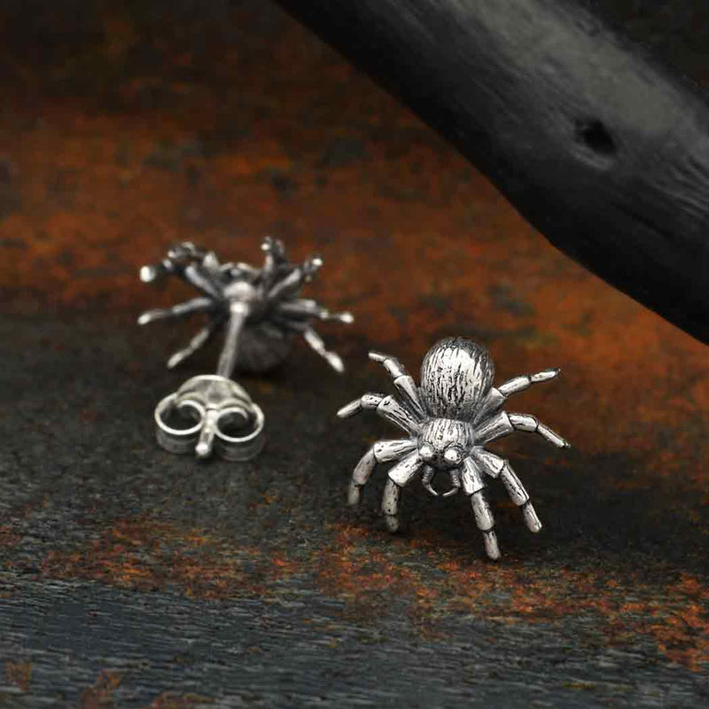 Spider Post Sterling Silver Earrings
