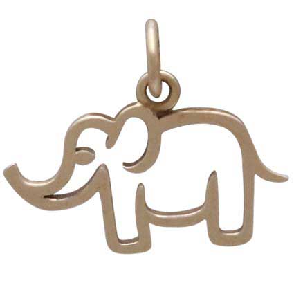 Openwork Mama Elephant Charm