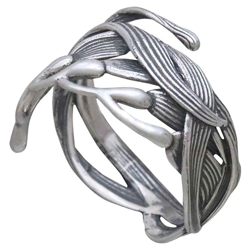 Sterling Silver Adjustable Kelp Ring