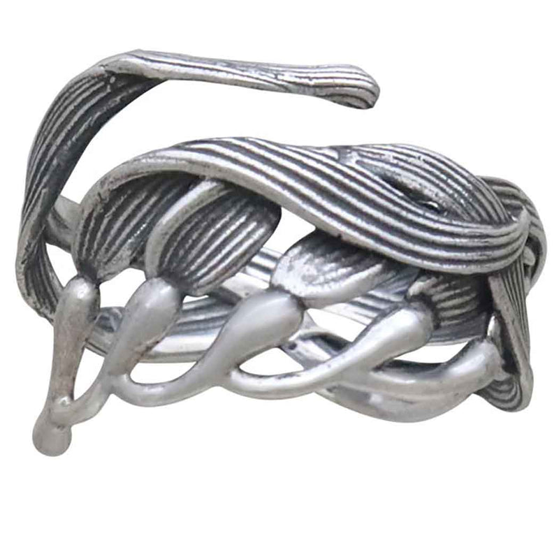 Sterling Silver Adjustable Kelp Ring