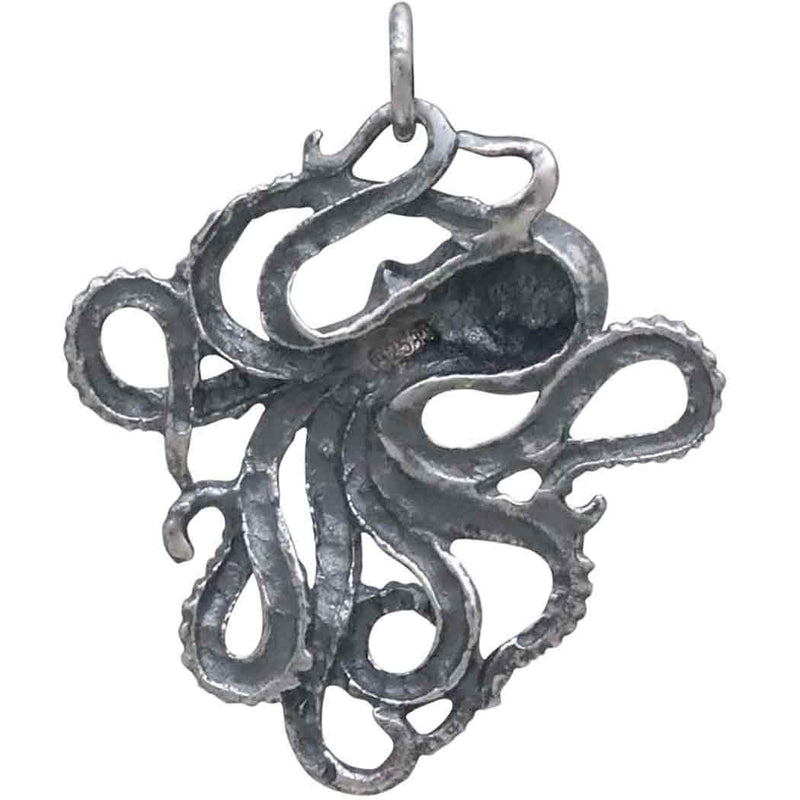 Detailed Octopus Charm
