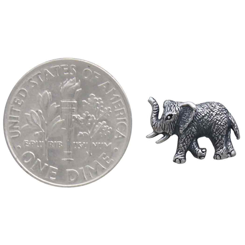 Sterling Silver Elephant Post Earrings