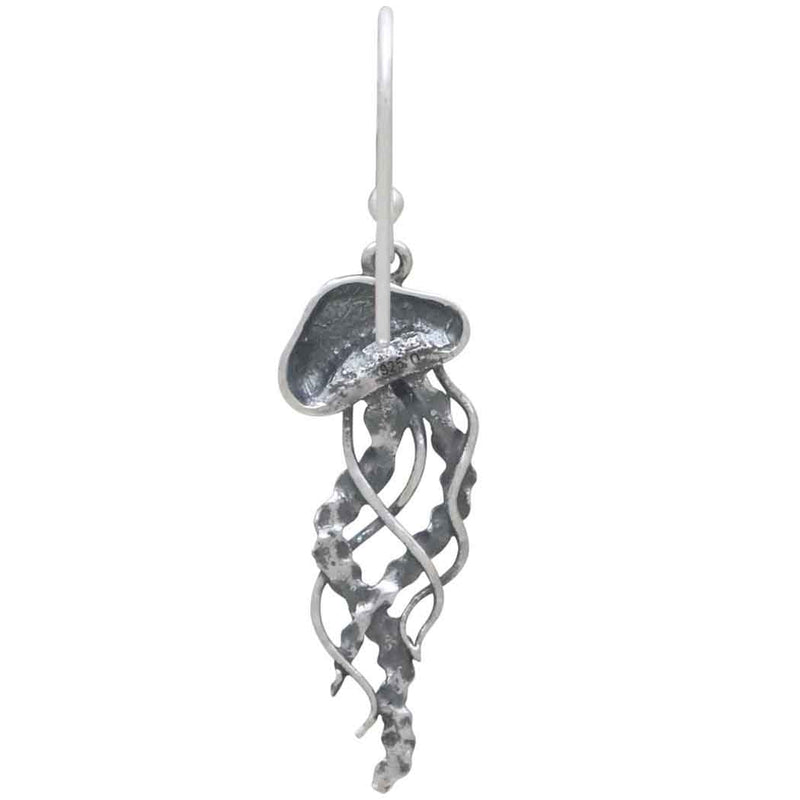 Sterling Silver Jellyfish Dangle Earrings