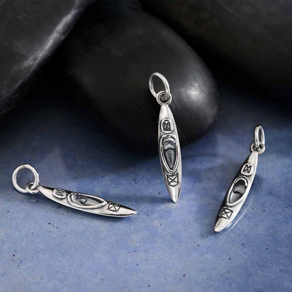 Sterling Silver Small Kayak Charm