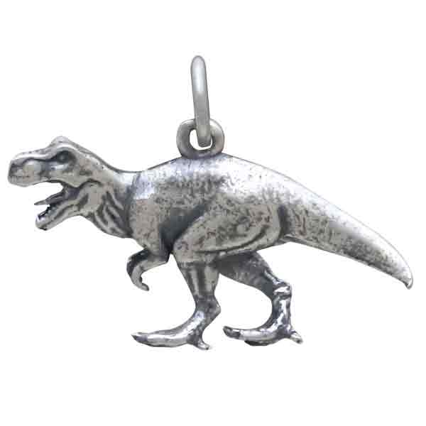 Sterling Silver T-Rex Dinosaur Charm