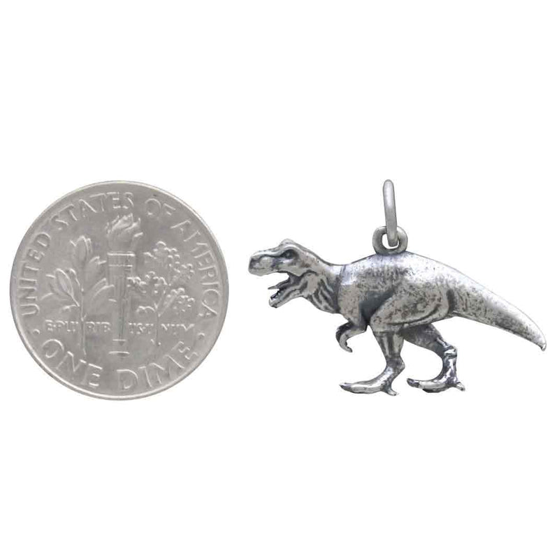 Sterling Silver T-Rex Dinosaur Charm