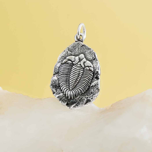 Sterling Silver Trilobite Fossil Pendant