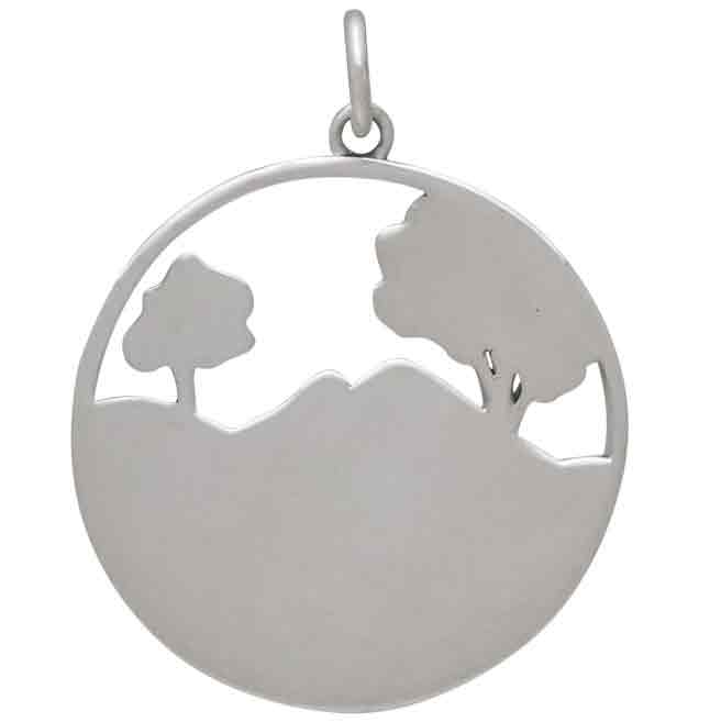 Sterling Silver Winding Path Pendant