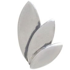 Sterling Silver Three Petal Post Earrings - Poppies Beads n' More