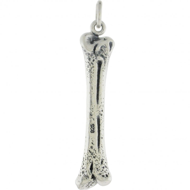 Sterling Silver Realistic Bone Charm - Poppies Beads n' More