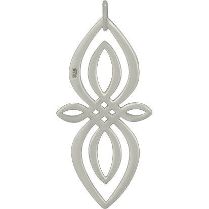 Sterling Silver Celtic Knot Infinity Charm - Poppies Beads n' More