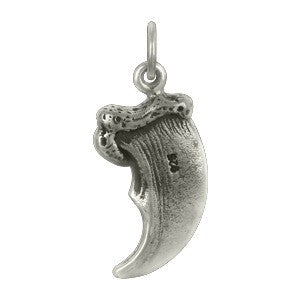 Small Sterling Silver Bear Claw - Poppies Beads n' More