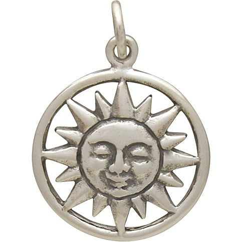 Smiling Sun Charm - Poppies Beads n' More