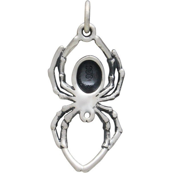 Sterling Silver Realistic Spider Charm - Poppies Beads n' More