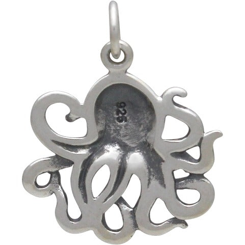 Sterling Silver Octopus Charm - Poppies Beads n' More