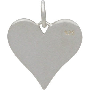 Sterling Silver Love You More Heart Charm - Poppies Beads n' More