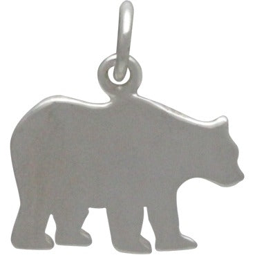 Sterling Silver Mama Bear - Etched "Mama Bear" - Stamping Blank - Poppies Beads n' More