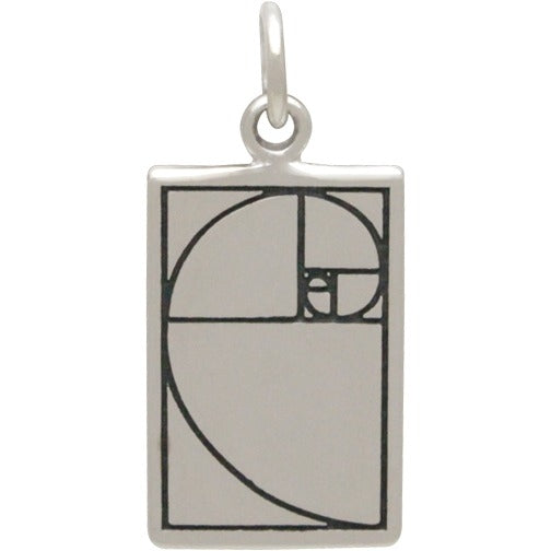 Sterling Silver Golden Ratio Charm - Poppies Beads n' More