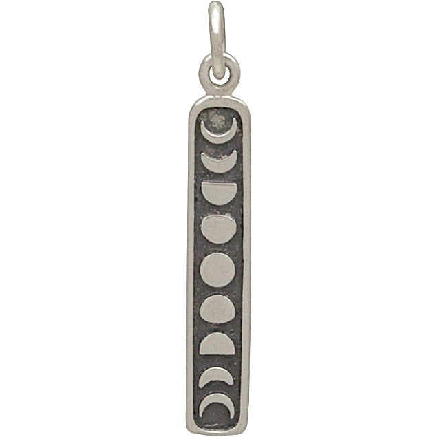 Vertical Moon Phase Charm - Poppies Beads n' More