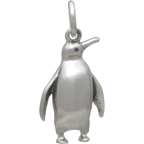 Sterling Silver Penguin Charm - Poppies Beads n' More