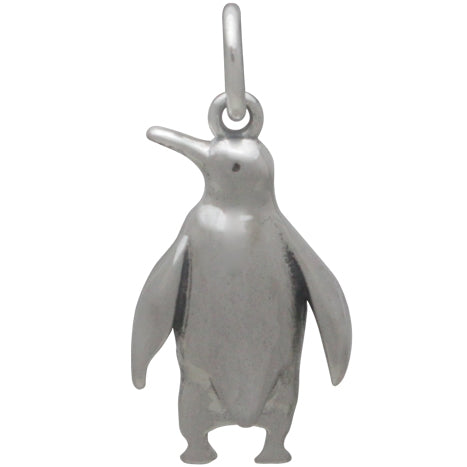 Sterling Silver Penguin Charm - Poppies Beads n' More