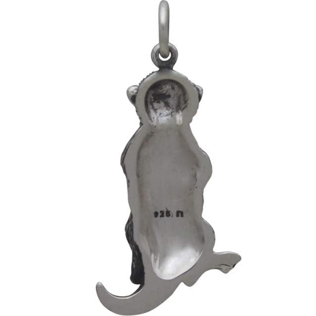 Sterling Silver Sea Otter Charm with Starfish - Poppies Beads n' More