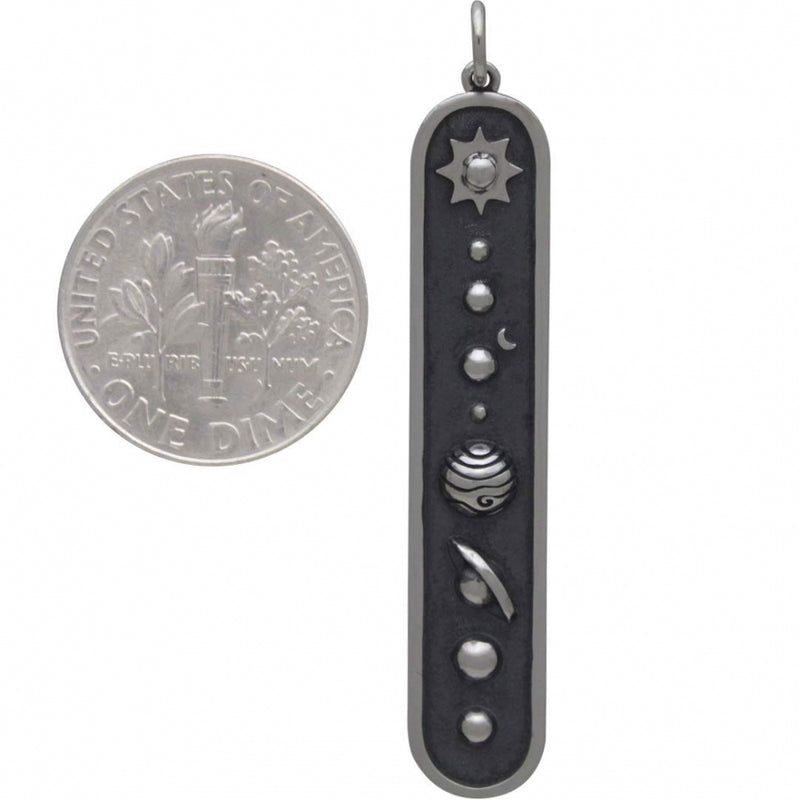 Sterling Silver Solar System Pendant - Poppies Beads n' More