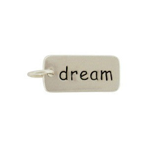Word Charm: "dream" - Poppies Beads n' More