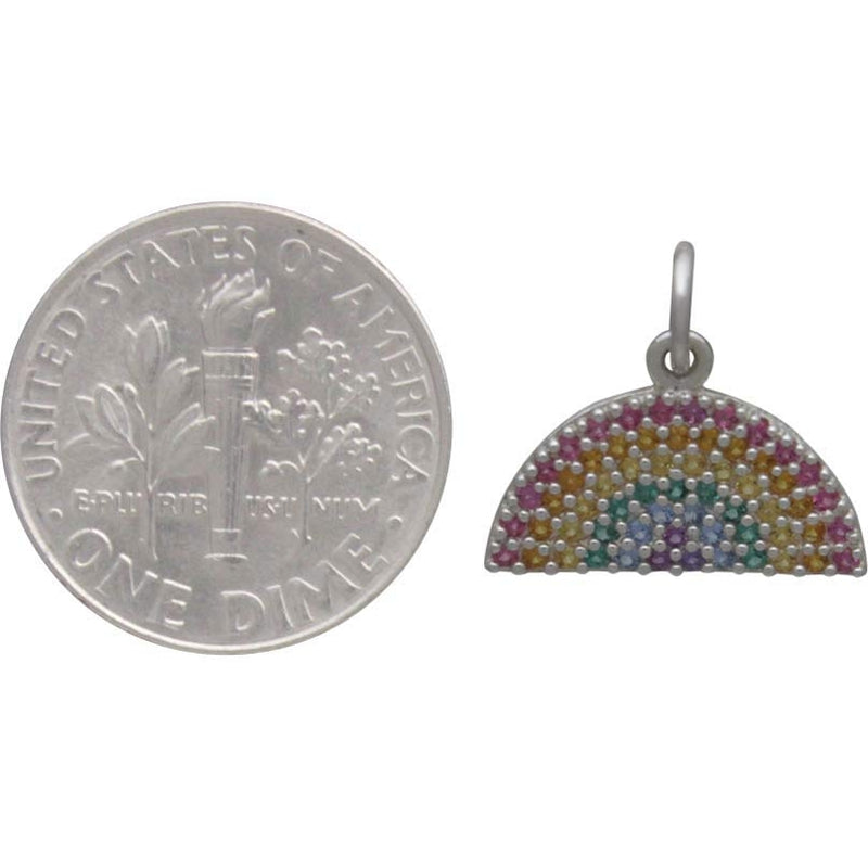 Rainbow Charm with Nano Gem Crystals - Poppies Beads n' More