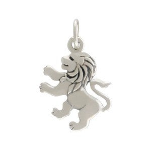 Sterling Silver Lion Charm - Poppies Beads n' More