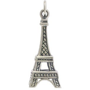 Sterling Silver Eiffel Tower Charm - Poppies Beads n' More