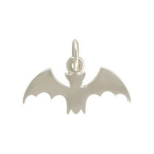 Sterling Silver Bat Charm - Poppies Beads n' More