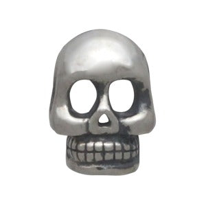 Sterling Silver Skull Post Earring - Poppies Beads n' More