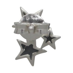 Sterling Silver Star Cluster Post Earrings - Poppies Beads n' More